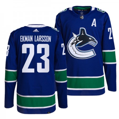 Män Ishockey Vancouver Canucks tröja Oliver Ekman-Larsson 23 Adidas Blå Authentic